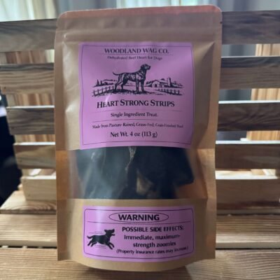 Premium beef heart dog treats