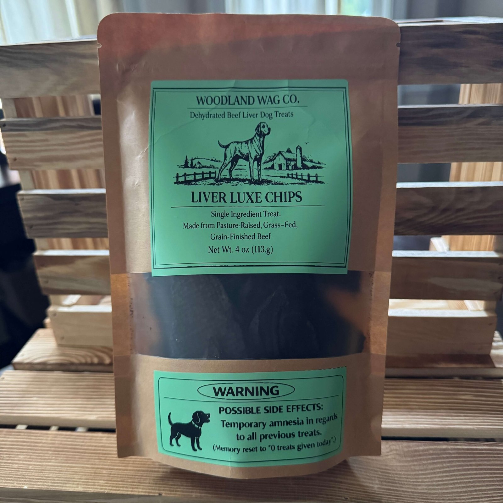 Single Ingredient Beef liver dog treat .