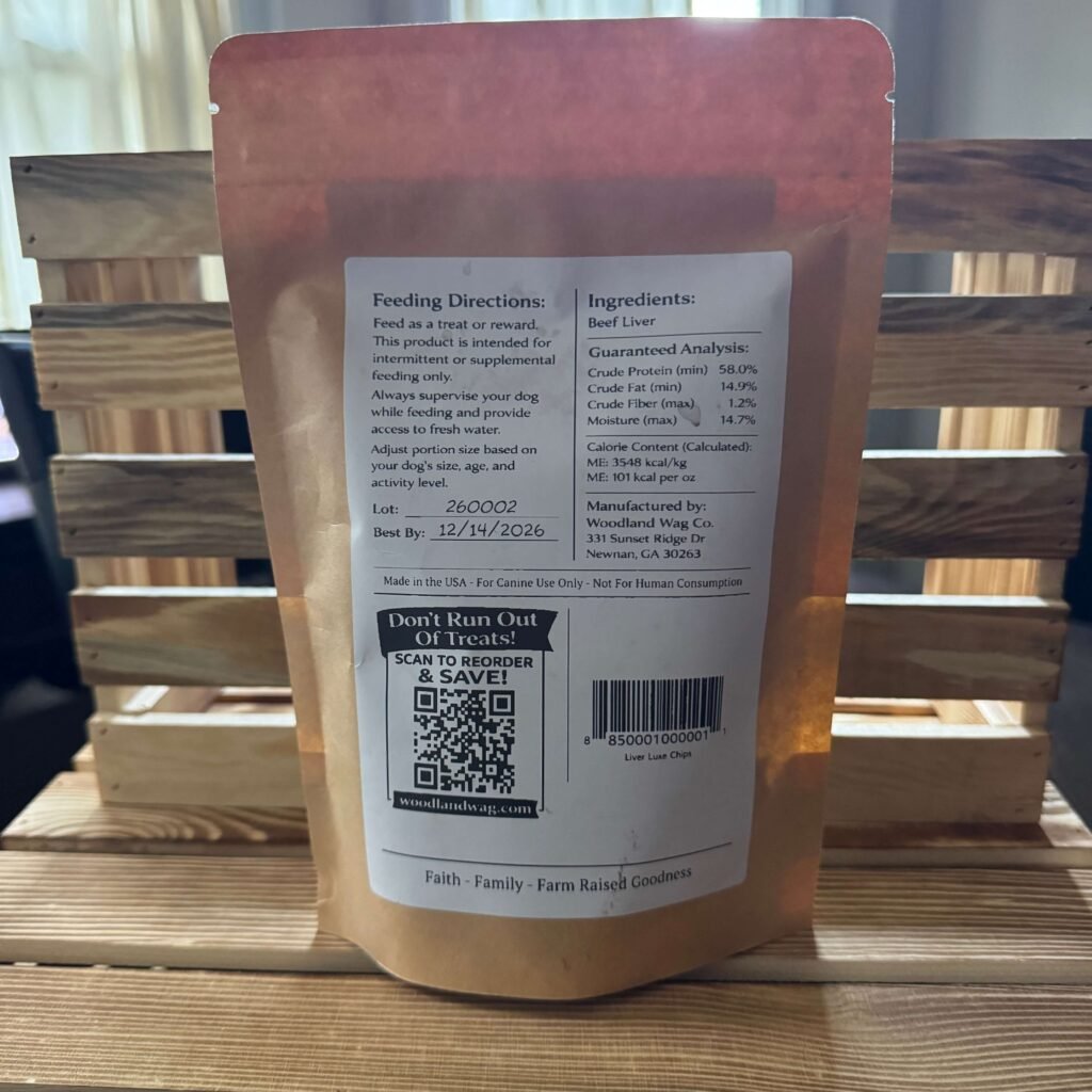 Liver Luxe Chips – 100% Beef Liver Dog Treats (4oz)